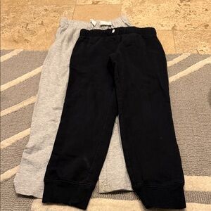 Lot of 3 Carters Drawstring Black and Gray Jogger Pants